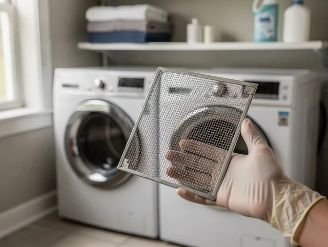 Coto de Caza Dryer Vent Cleaning specialist performing detailed lint trap cleaning service in Coto de Caza