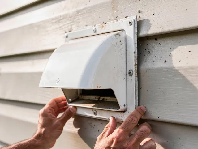 Coto de Caza Dryer Vent Cleaning technician delivering thorough residential dryer vent cleaning service in Coto de Caza